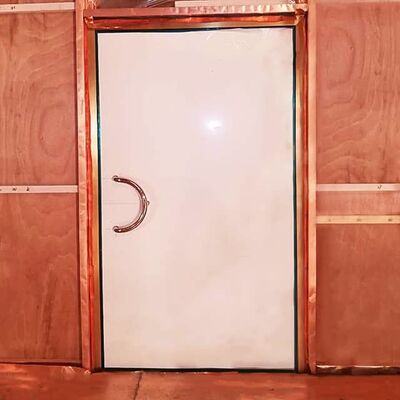 Swing Door Copper Foil RF Shielded Door with 100 dB Shielding Effectiveness for MRI Rooms
