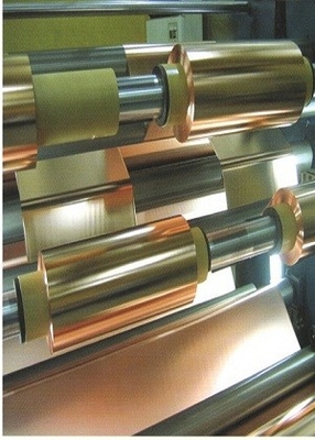 0.175mm Red Electroplcated Copper Foil For Shielding Roll Strip