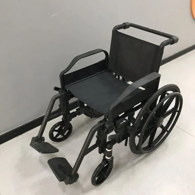 Foldable Lightweight Non Magnetic Wheelchair with Swing-away Footrest for MRI and Medical Use