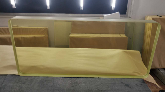 Kính chì tia X sáng cao có chứa 30 ~ 60% oxit chì và phản xạ dưới 1% cho rào cản bức xạ phòng X quang