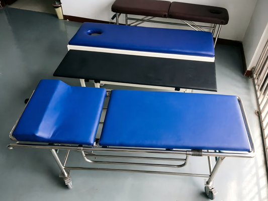 Cáng không từ tính với giá đỡ bình oxy và trọng lượng 450 pound được làm bằng hợp kim nhôm không từ tính cho phòng MRI