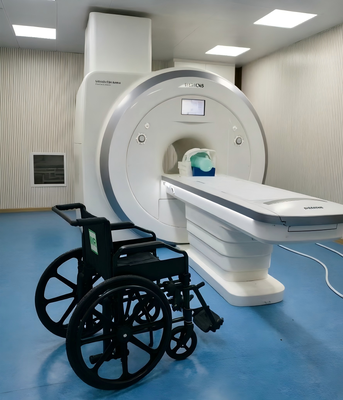 Ghế xe lăn phù hợp với MRI gấp với kích thước ghế 460mm và khung hợp kim nhôm cho phòng MRI 3.0T