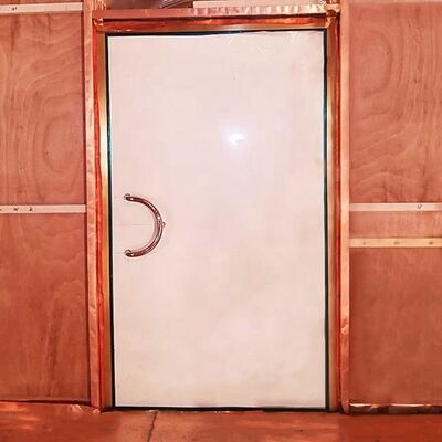 MRI Faraday Cage Door with Copper and Brass Shielding System