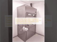 Buồng tổng hợp nóng cho dây chuyền sản xuất dược phẩm phóng xạ theo tiêu chuẩn GMP với hệ thống giám sát liều lượng theo thời gian thực, có bộ lọc Hepa, bộ lọc than hoạt tính và áp suất âm