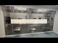 Hệ thống điều khiển AI tiêu chuẩn GMP phân phối tế bào nóng trong dây chuyền sản xuất dược phẩm phóng xạ